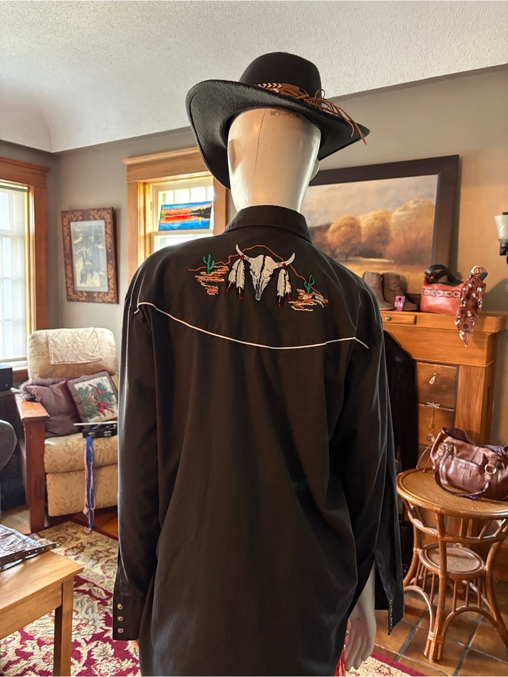 # 166 men’s vintage medium western shirt